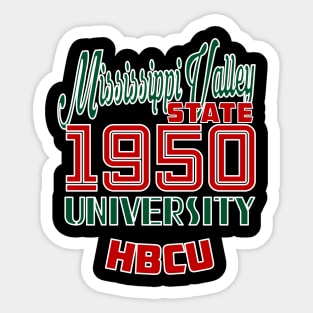 Mississippi Valley State 1950 University Apparel Sticker